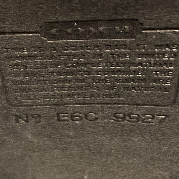 COACH Willis VTG Black Glove-Tanned Leather Brass Trim Crossbody Bag #9927 - Picture 16 of 16